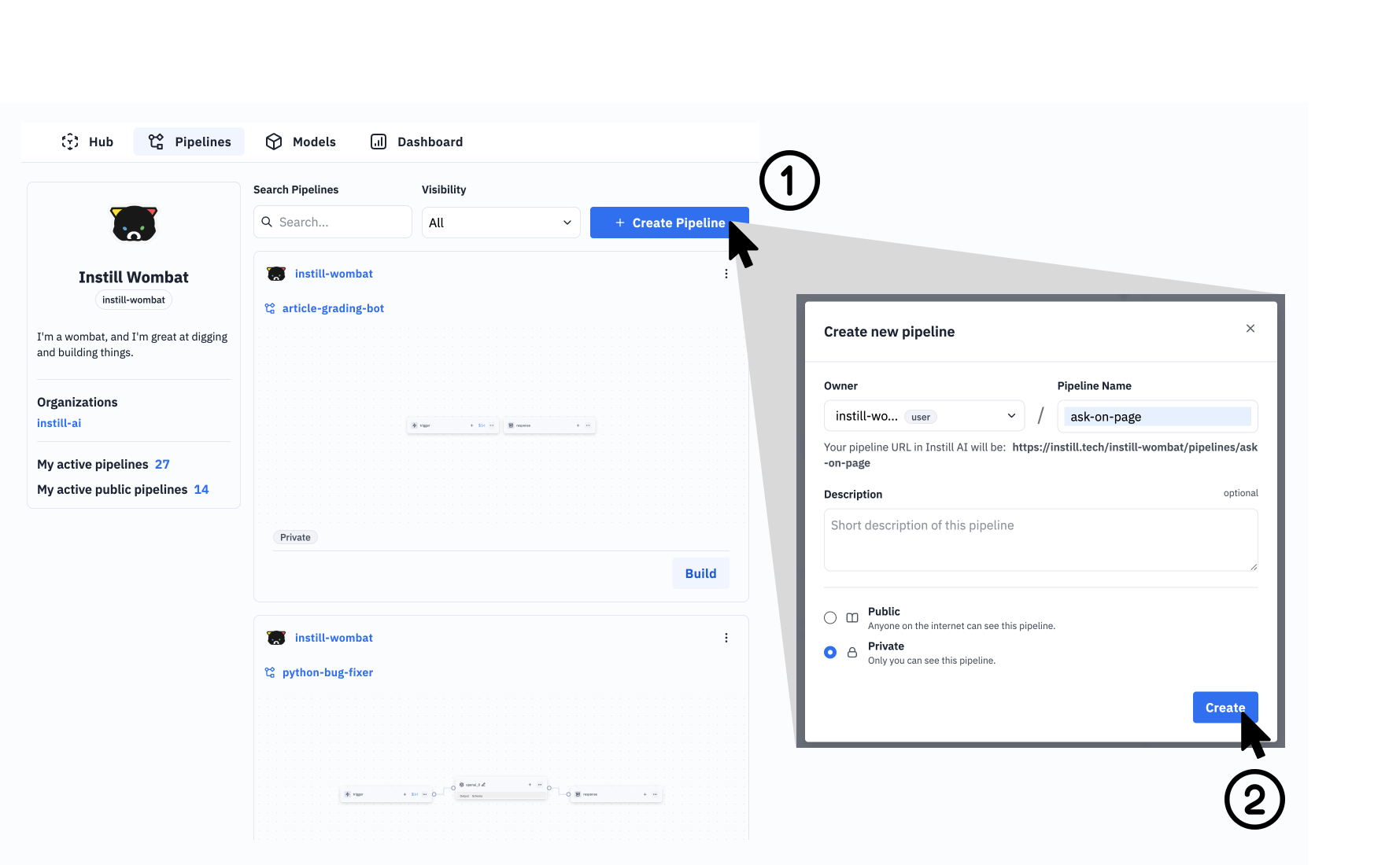 Step 1 : Create a New Pipeline